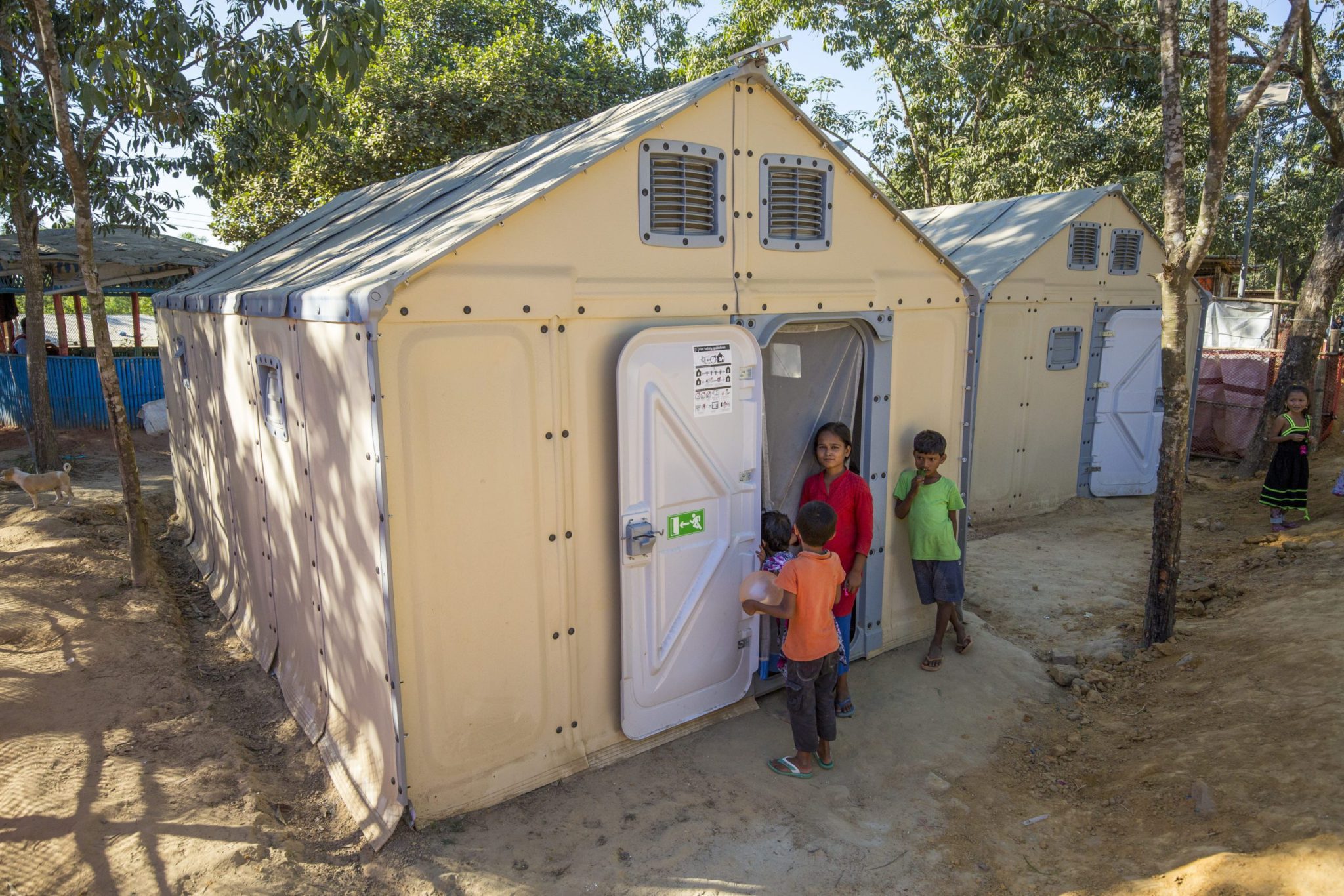 Bangladesh. New arrivals at UNHCR Transit Centre