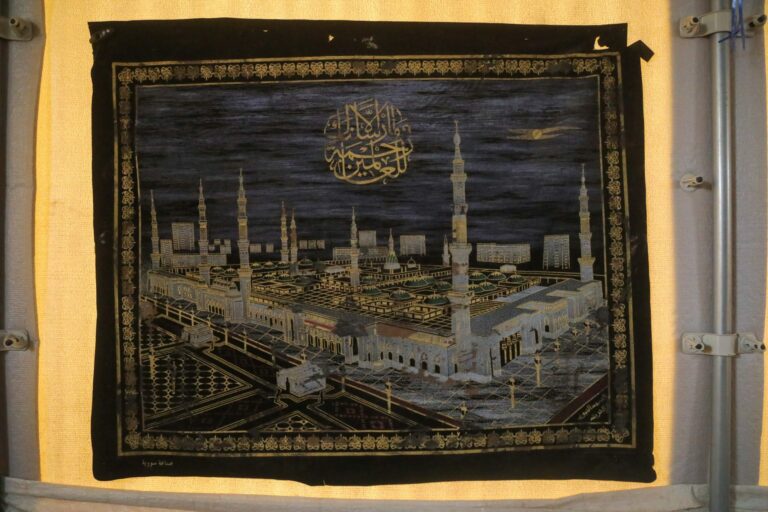A Mural In The Shelter Of Zakariya Al Madina Shows Medina The First Capital In The History Of Islam And The Second Holiest Place For Muslims After Mecca Scaled 768x512